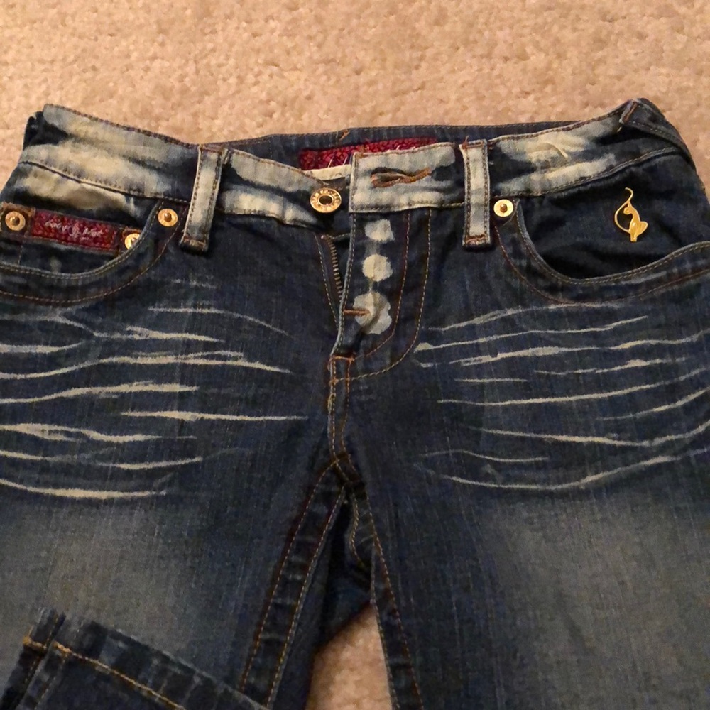 Baby Phat Capri Denim Jeans with Embroidery - Picture 5 of 5